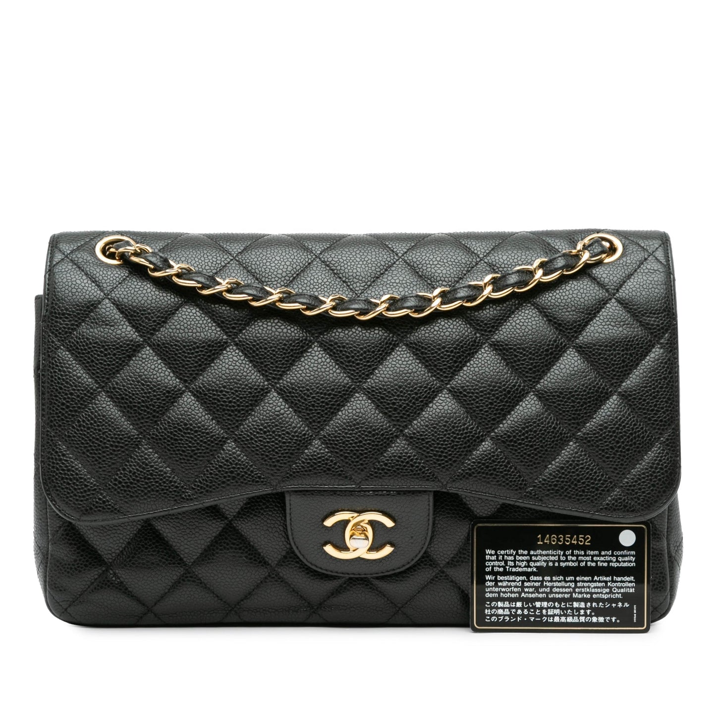 Chanel Jumbo Classic Caviar Double Flap Black