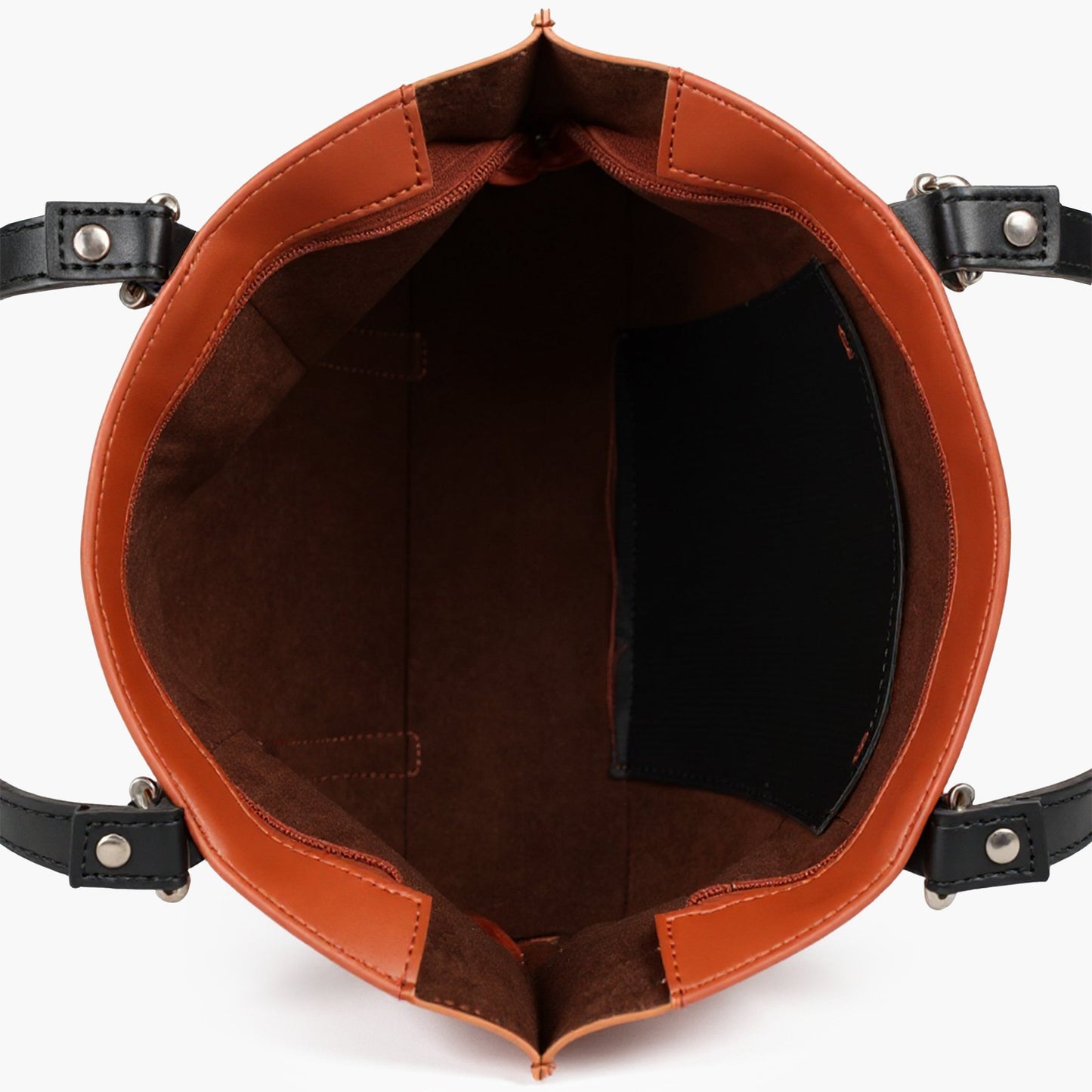 Brown double-handle tote bag