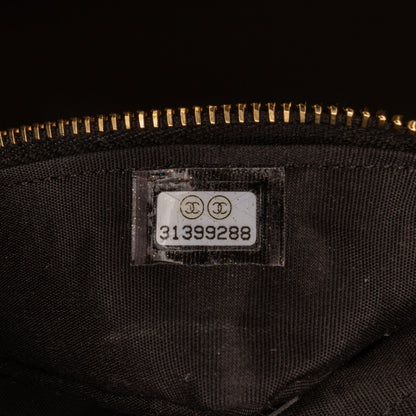 Chanel Micro Caviar Vanity Case with Chain Black