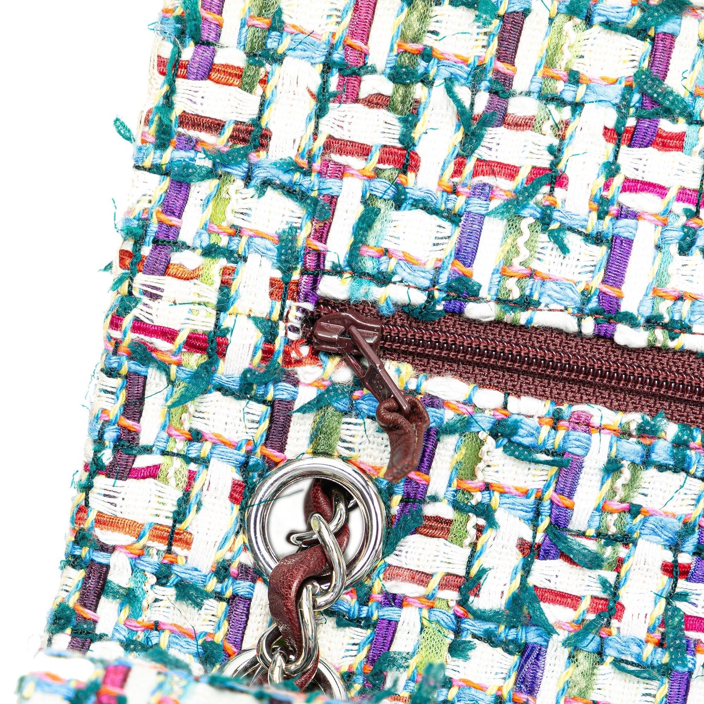 Chanel Medium Classic Multicolor Tweed Double Flap Multi