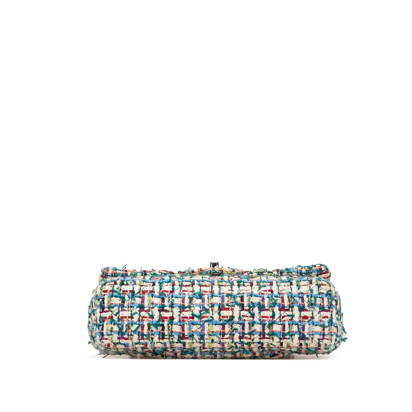 Chanel Medium Classic Multicolor Tweed Double Flap Multi