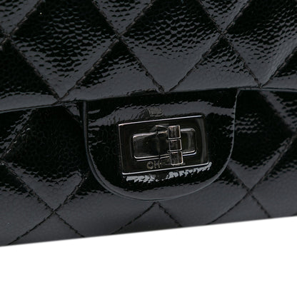 Chanel Quilted Patent Caviar 2.55 Reissue Flap 226 Black