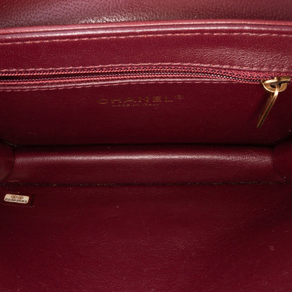 Chanel Mini Lambskin Beauty Lock Flap Red