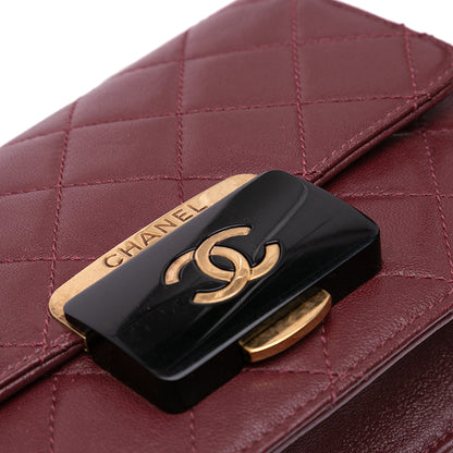 Chanel Mini Lambskin Beauty Lock Flap Red