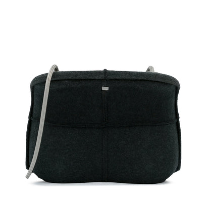 Chanel Wool Limited Edition Crossbody Bag Black