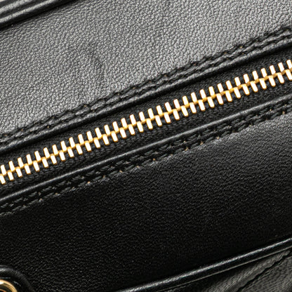 Chanel CC Chevron Lambskin Camera Shoulder Bag Black