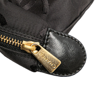 Chanel CC Chevron Lambskin Camera Shoulder Bag Black