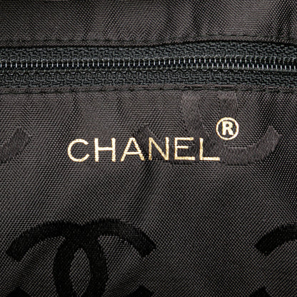 Chanel CC Chevron Lambskin Camera Shoulder Bag Black
