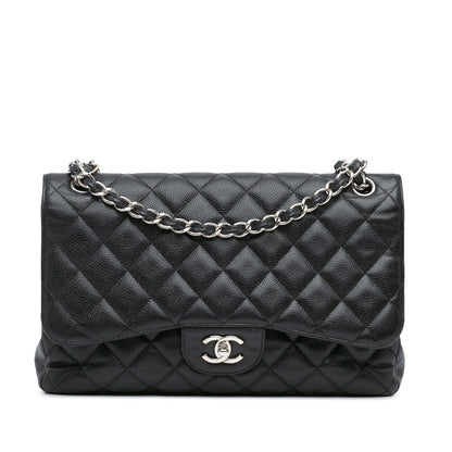 Chanel Jumbo Classic Caviar Double Flap Black