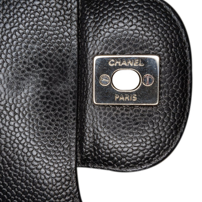 Chanel Jumbo Classic Caviar Double Flap Black