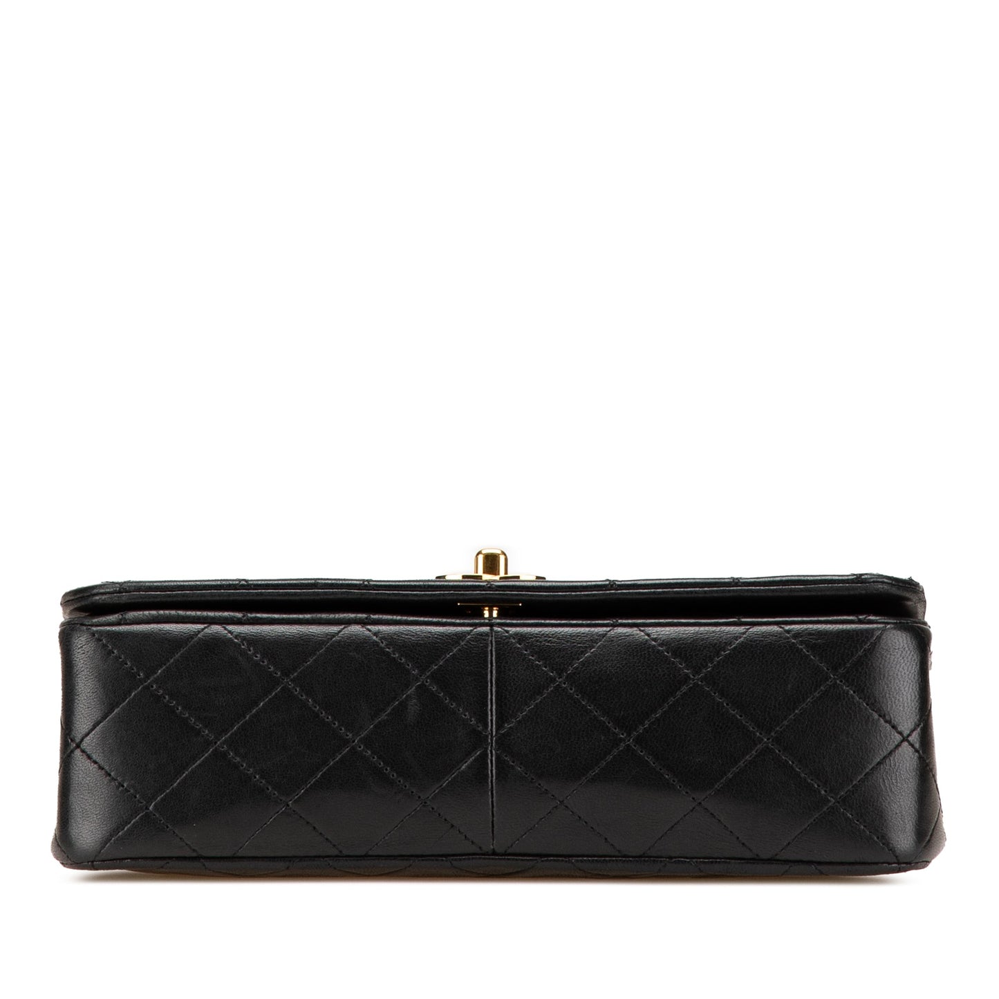 Chanel CC Quilted Lambskin Full Flap Black