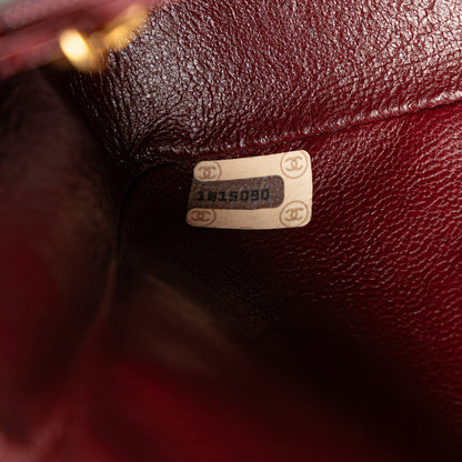 Chanel CC Quilted Lambskin Full Flap Black