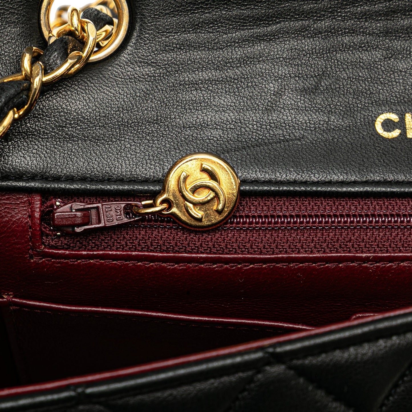 Chanel CC Quilted Lambskin Full Flap Black