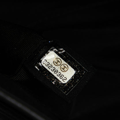 Chanel Medium Classic Bicolor Caviar Double Flap Silver