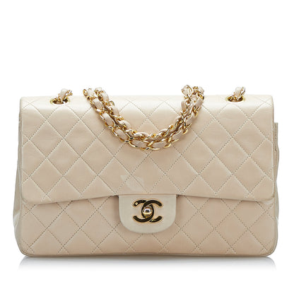 Chanel Medium Classic Lambskin Double Flap Brown
