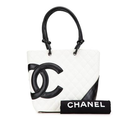 Chanel Medium Cambon Ligne Tote White