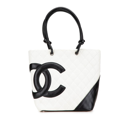Chanel Medium Cambon Ligne Tote White
