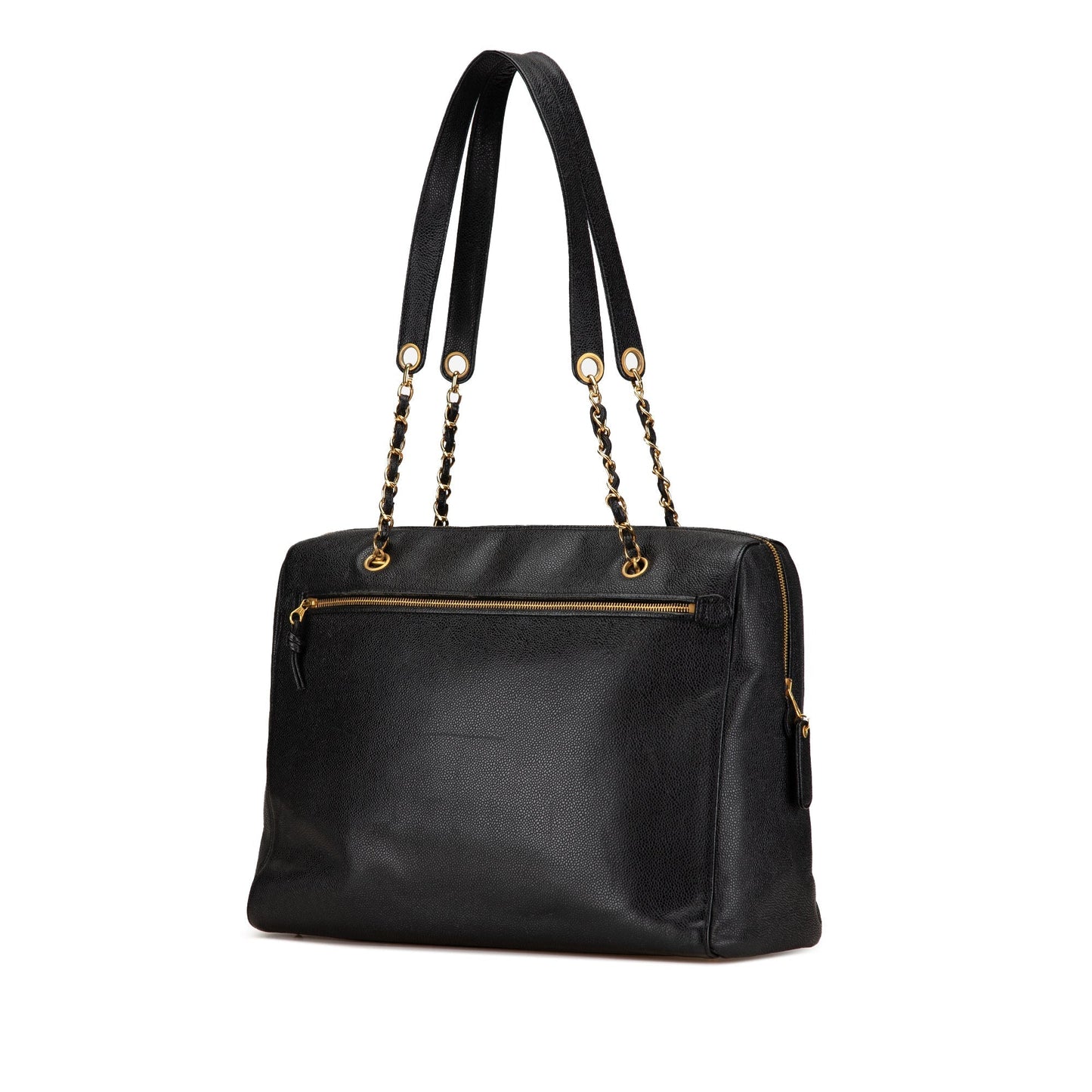 Chanel Caviar CC Shoulder Bag Black