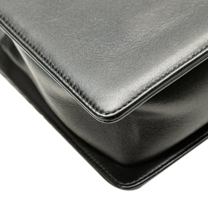 Chanel New Medium Chevron Lambskin Boy Flap Black