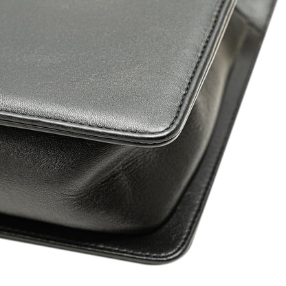 Chanel New Medium Chevron Lambskin Boy Flap Black