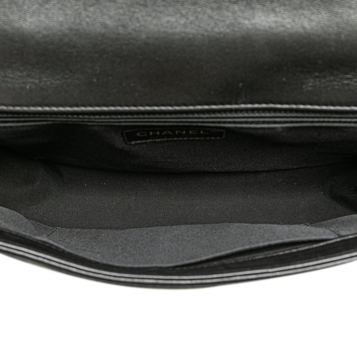 Chanel Medium Chevron Lambskin Boy Flap Black