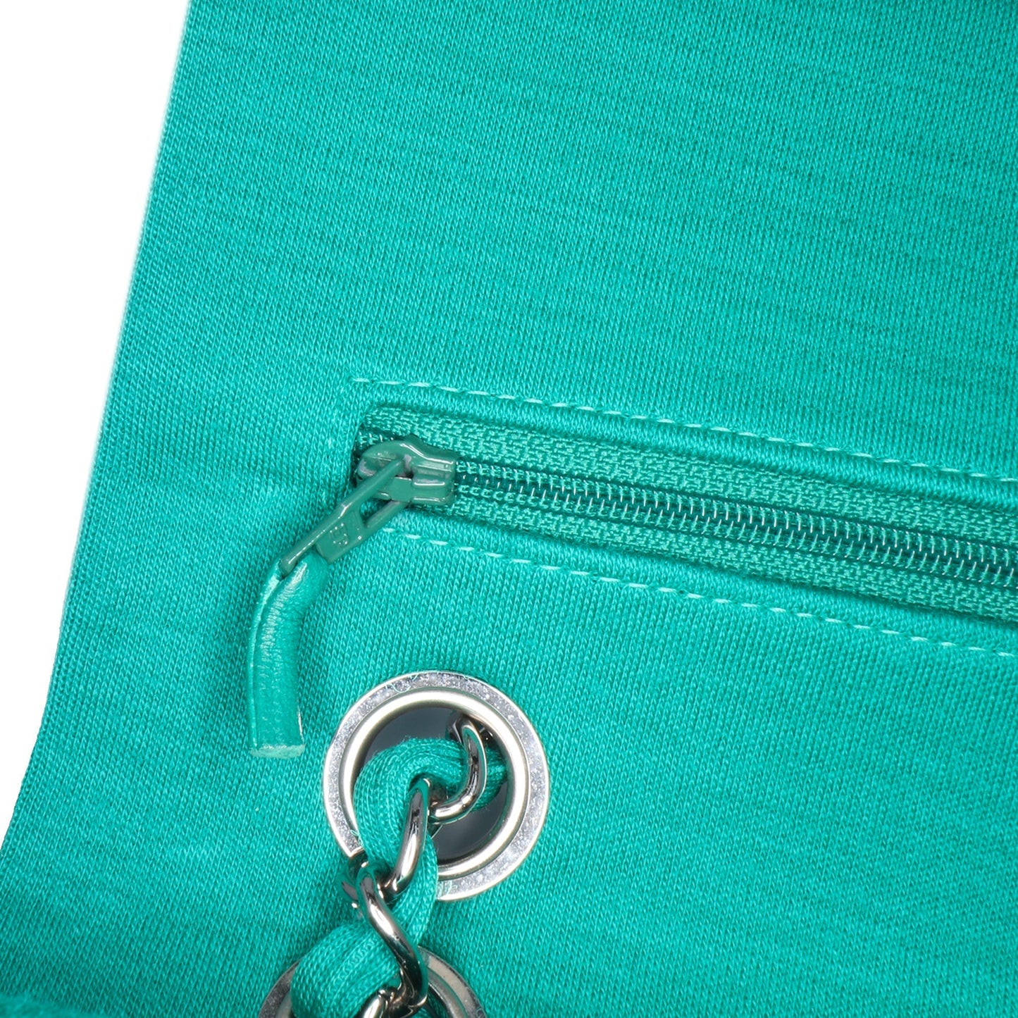 Chanel Medium Classic Jersey Double Flap Green