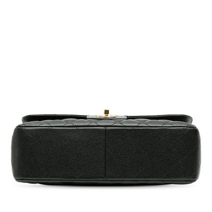 Chanel Jumbo Classic Caviar Double Flap Black