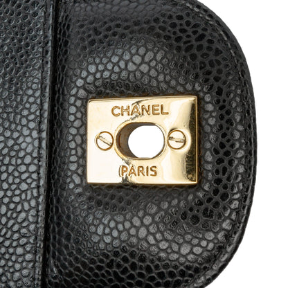 Chanel Jumbo Classic Caviar Double Flap Black