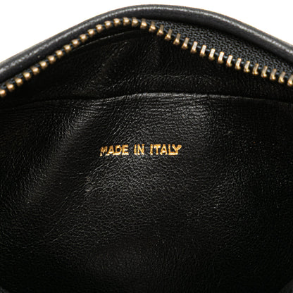 Chanel CC Quilted Lambskin Tassel Camera Bag Black