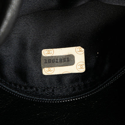 Chanel CC Quilted Lambskin Tassel Camera Bag Black