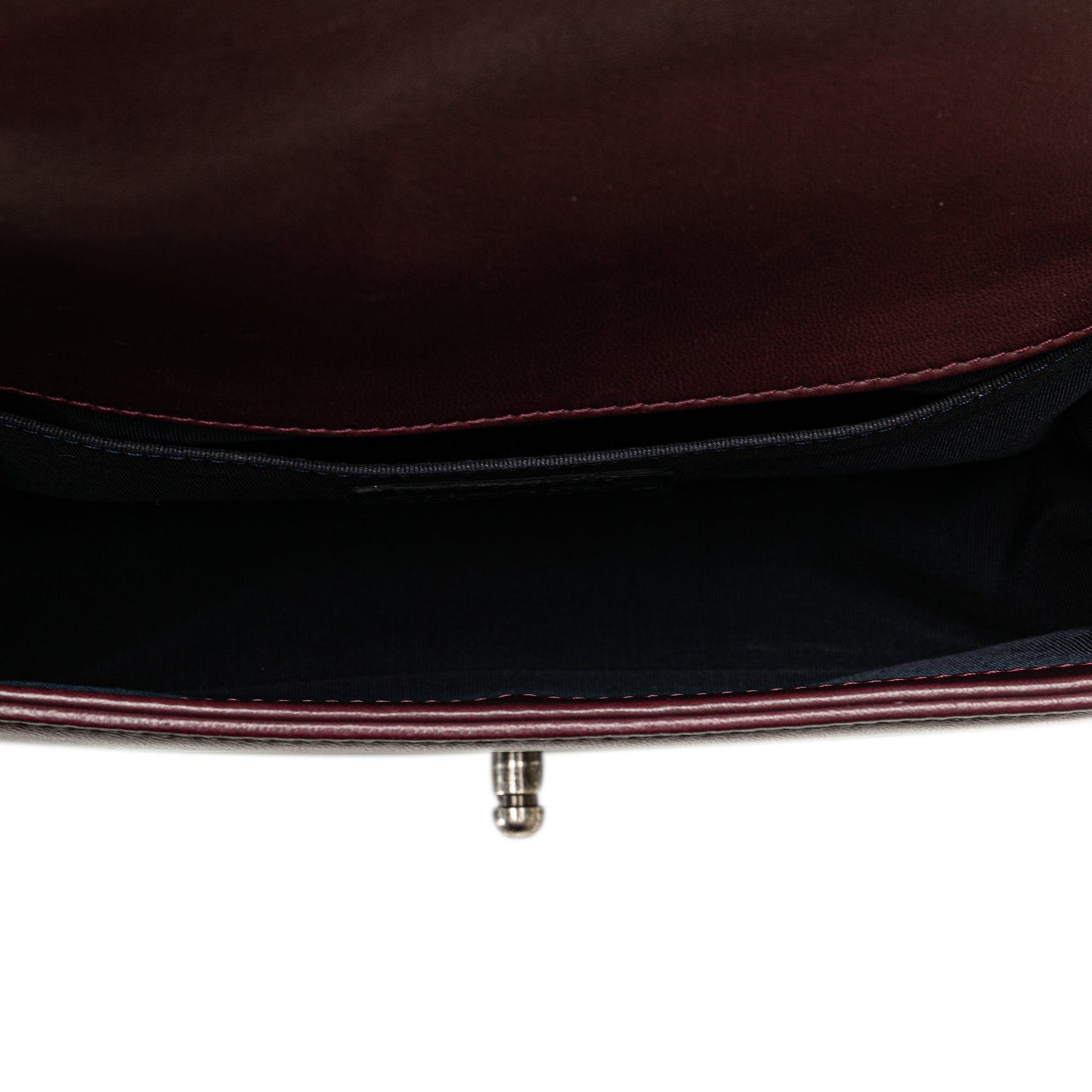 Chanel Old Medium Velvet and Tweed Boy Flap Red