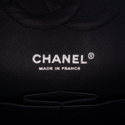 Chanel Medium Classic Patent Double Flap Blue