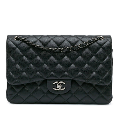 Chanel Jumbo Classic Caviar Double Flap Black