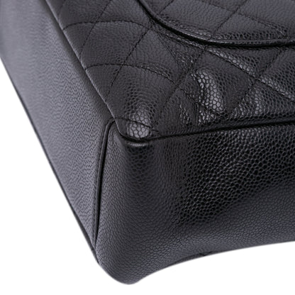 Chanel Petite Caviar Shopping Tote Black
