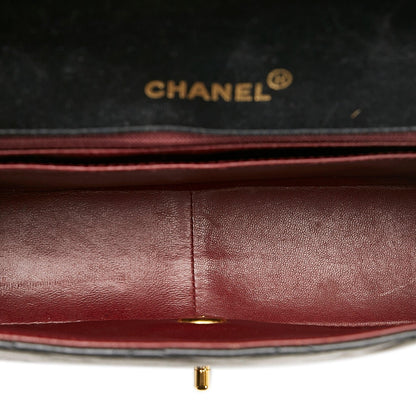 Chanel Medium Classic Lambskin Double Flap Bag Black