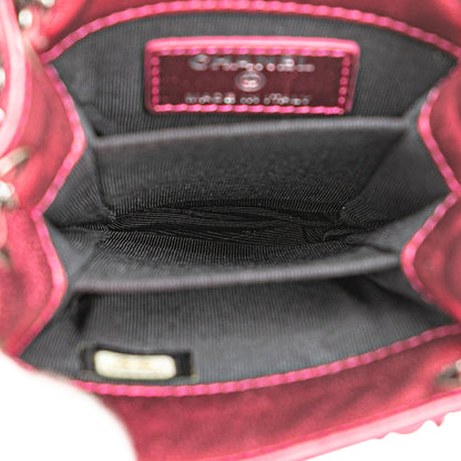 Chanel CC Patent Phone Holder Crossbody Pink