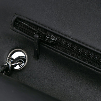 Chanel Medium Classic Patent Double Flap Black