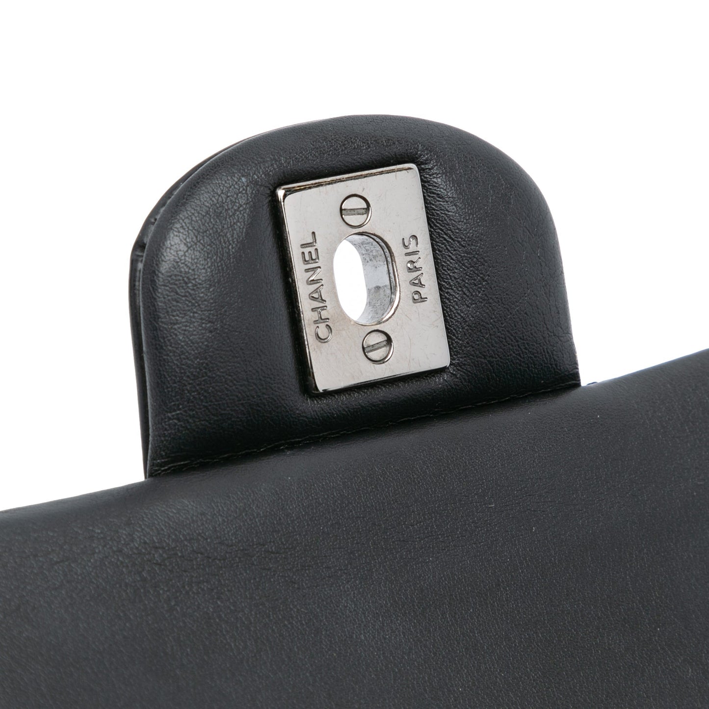 Chanel Medium Classic Patent Double Flap Black