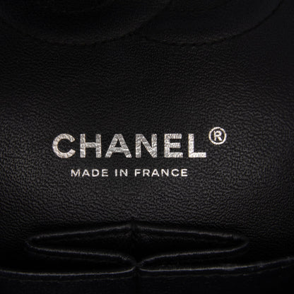 Chanel Medium Classic Patent Double Flap Black