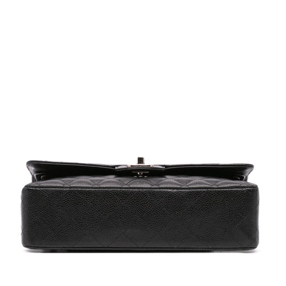 Chanel Medium Classic Caviar Double Flap Black