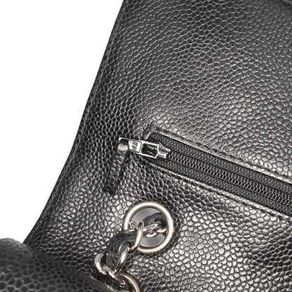 Chanel Medium Classic Caviar Double Flap Black