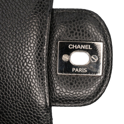 Chanel Medium Classic Caviar Double Flap Black