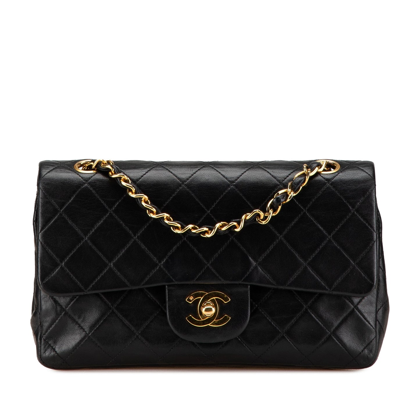 Chanel Small Classic Lambskin Double Flap Black