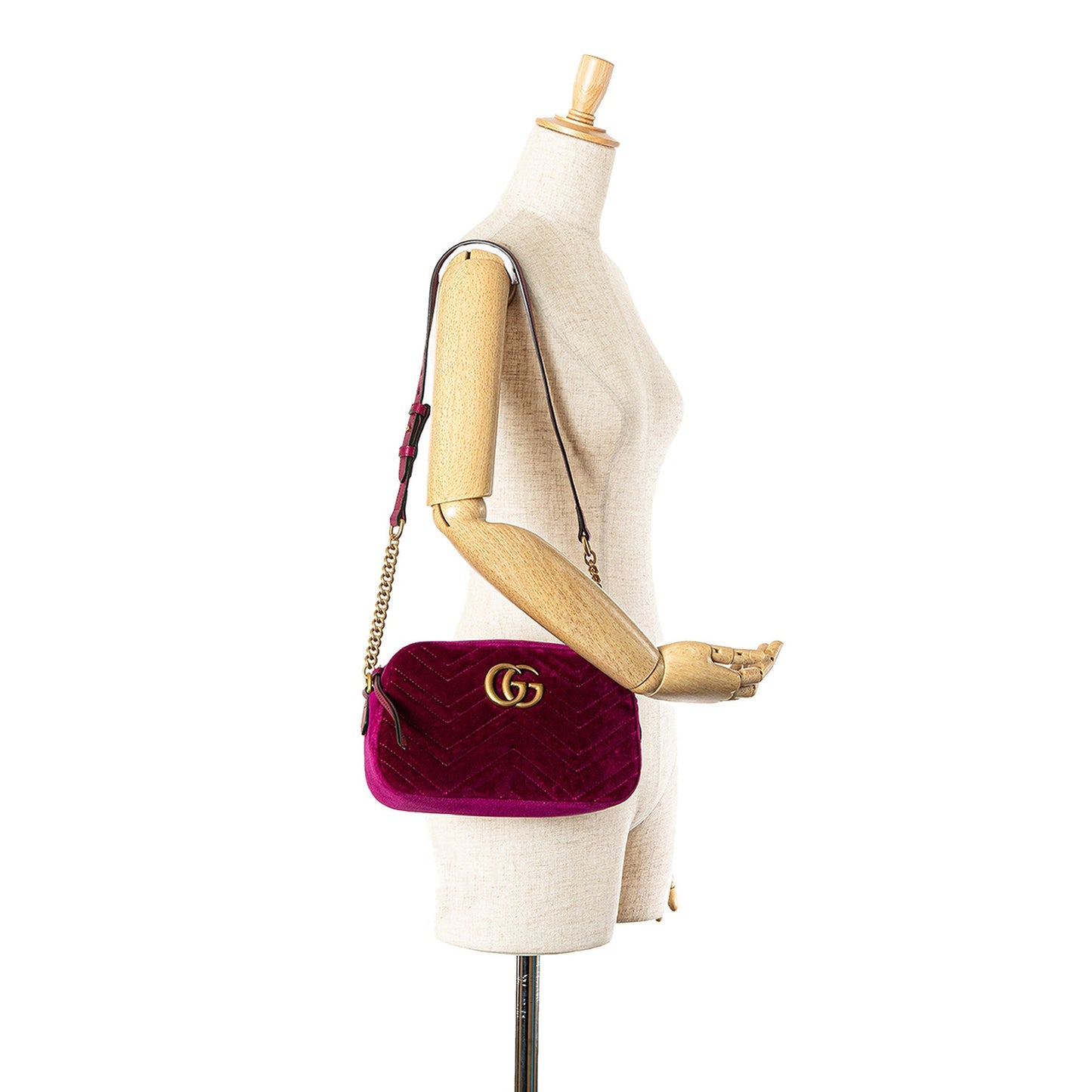 Gucci Small GG Marmont Matelasse Crossbody Purple