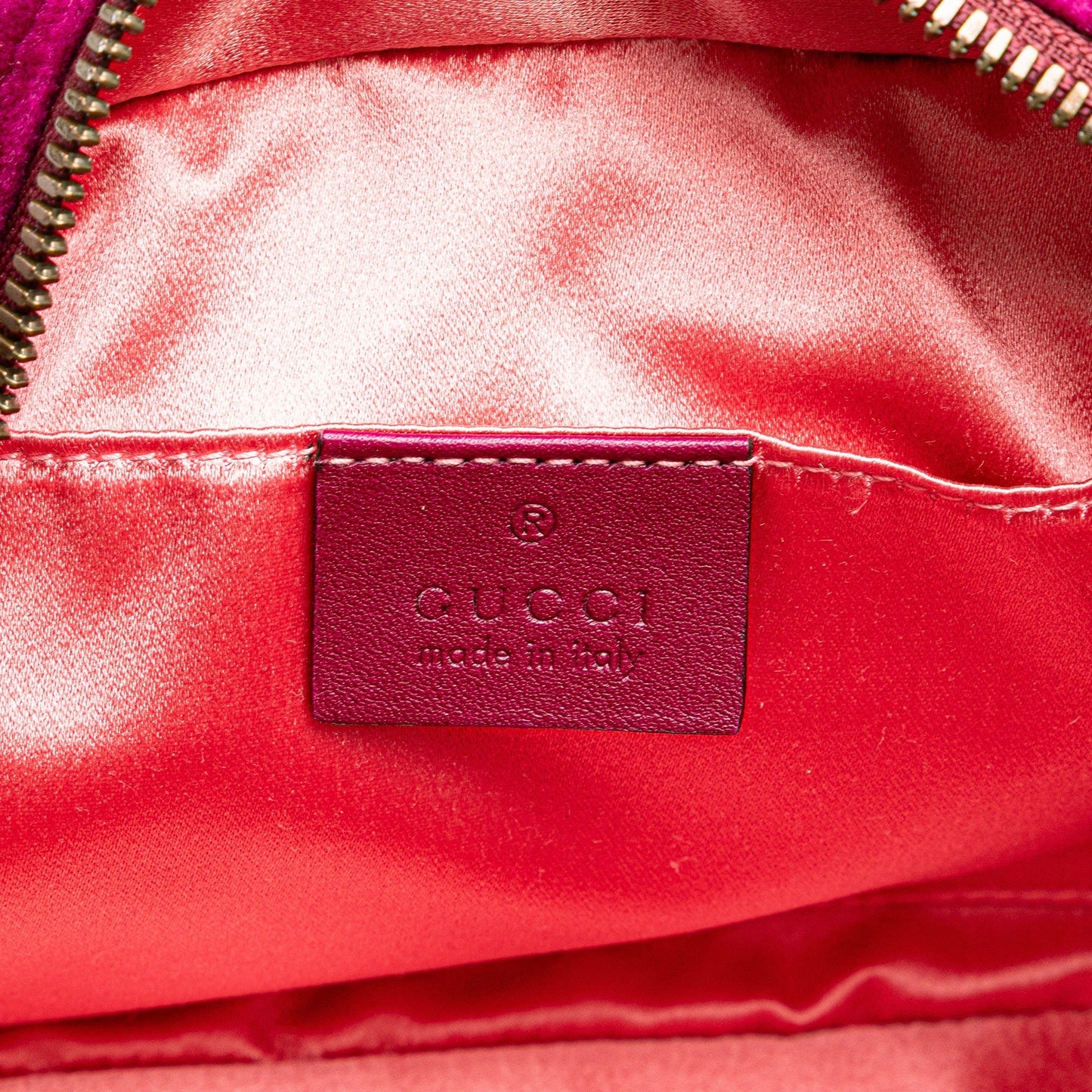 Gucci Small GG Marmont Velvet Matelasse Crossbody Purple