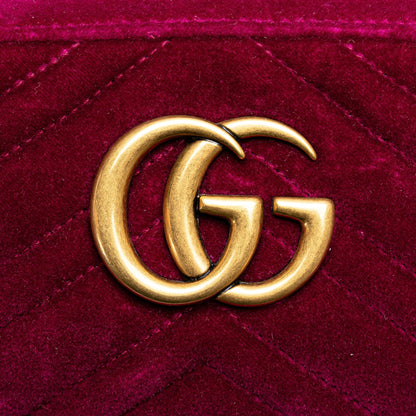 Gucci Small GG Marmont Matelasse Crossbody Purple