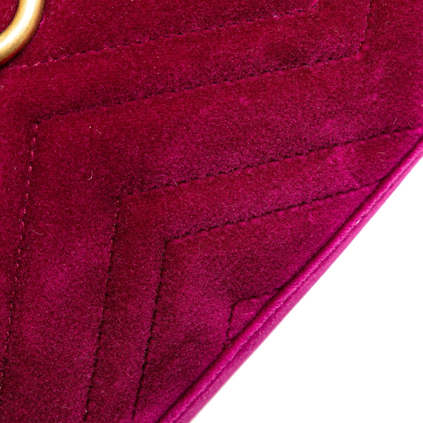 Gucci Small GG Marmont Velvet Matelasse Crossbody Purple