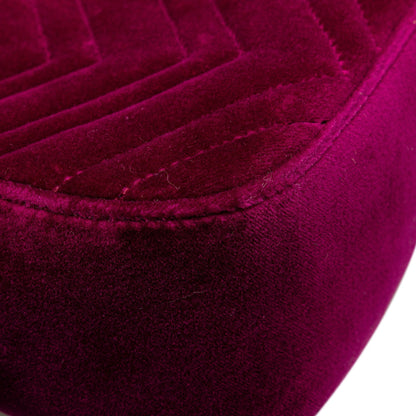 Gucci Small GG Marmont Velvet Matelasse Crossbody Purple