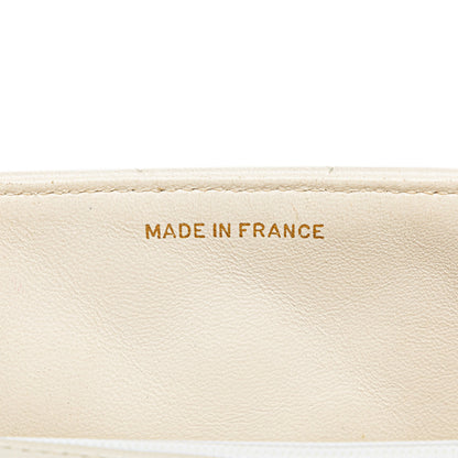 Chanel Mini Square Classic Lambskin Single Flap White