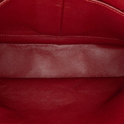 Chanel Medium Classic Tweed Double Flap Red